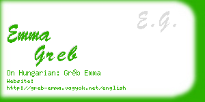 emma greb business card